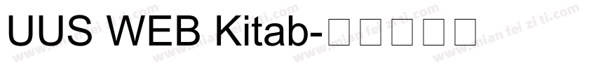 UUS WEB Kitab字体转换